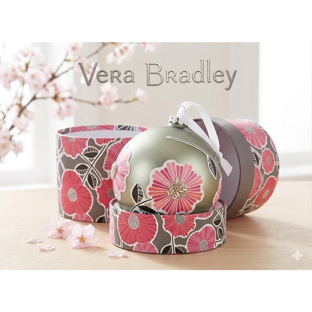 Vera Bradley 2014 Cherry Blossom Ornament - NWT